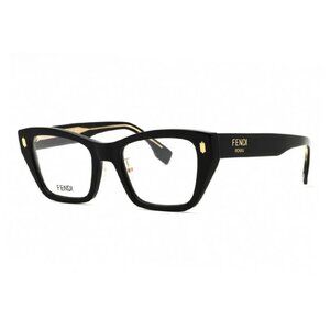 NEW FENDI EYEGLASSES, BLACK WOMEN EYEWEAR FENDI FE50118F 001